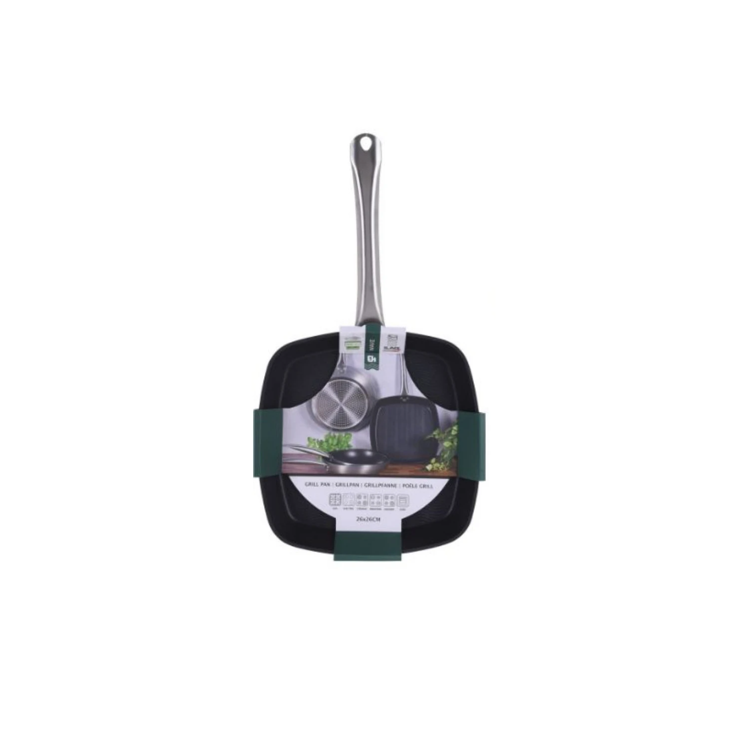 Excellent Houseware Grillpan 26 X 26 Cm 2 Excellent Houseware Grillpan 26 X 26 Cm - Afbeelding 2