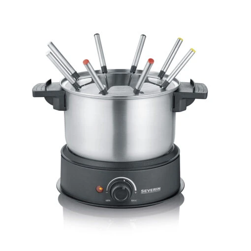Severin Fondue 1500W 8-persoons Zwart FO 2470 -Keukengerei Winkel 101 6903 1