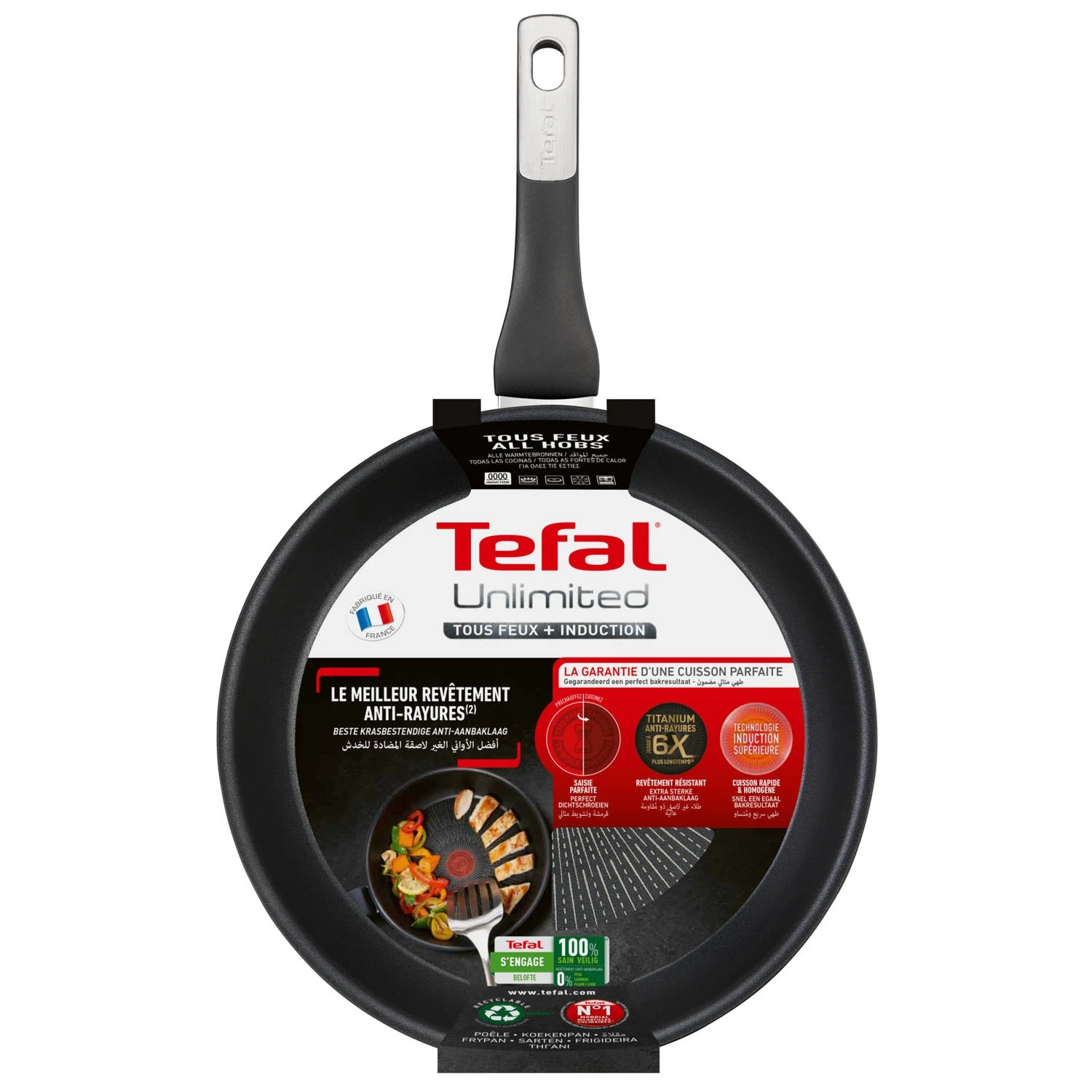Tefal Unlimited Koekenpan 28 Cm 2 Tefal Unlimited Koekenpan 28 Cm - Afbeelding 2
