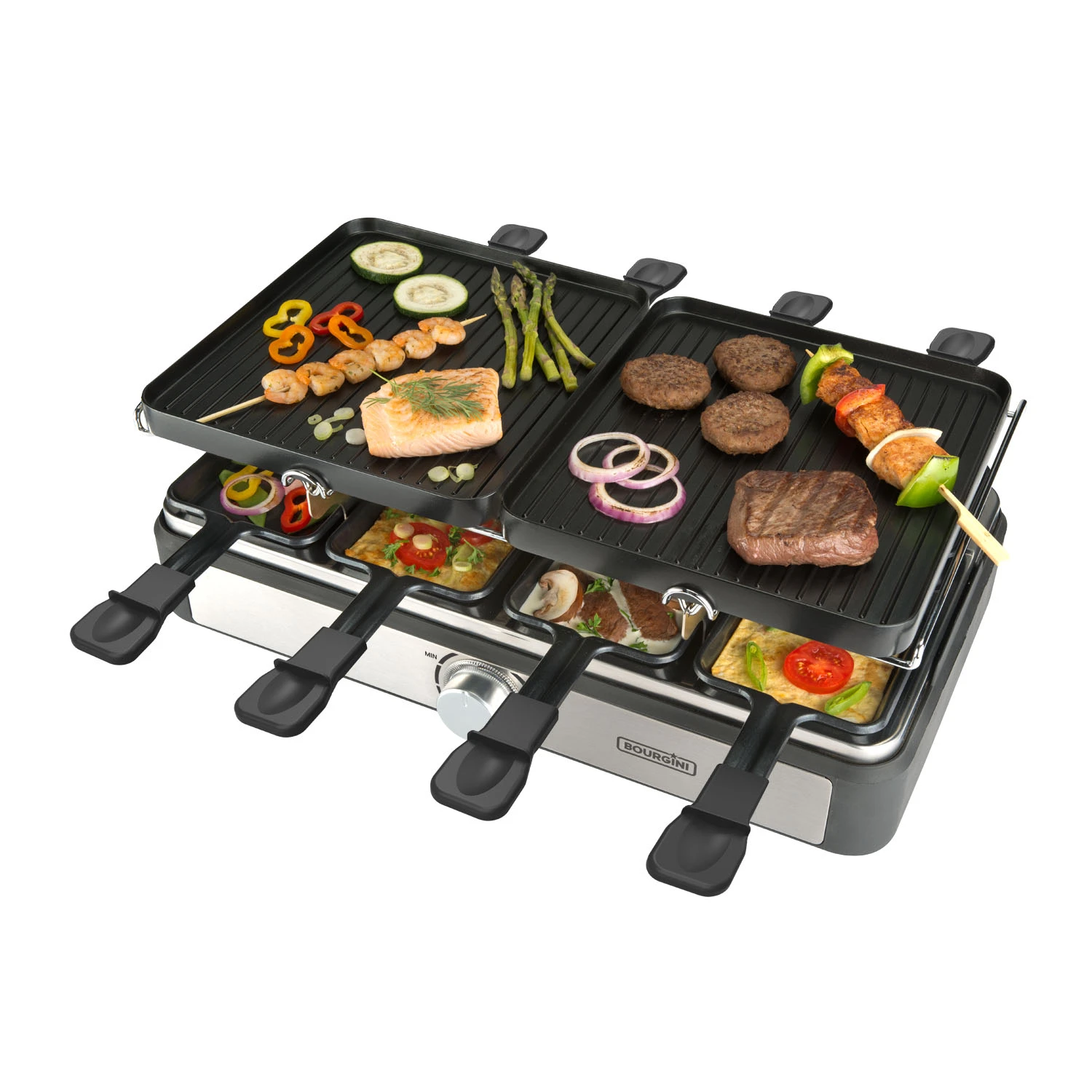 Bourgini Gourmette Raclette Grill 8-persoons 1 Bourgini Gourmette Raclette Grill 8-persoons