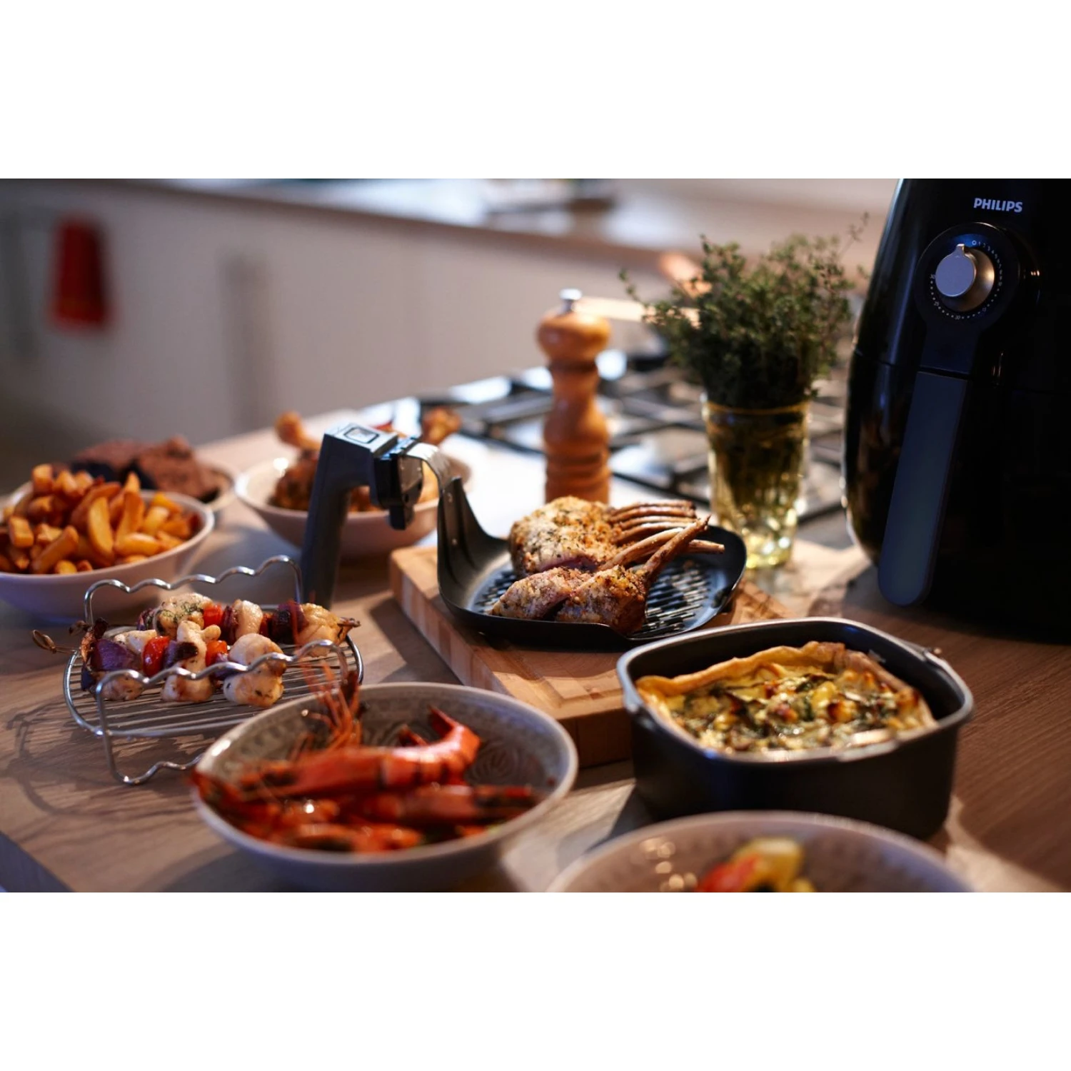 Philips HD9925/01 - Airfryer L AccessoiresetBakaccessoire Met Muffinvormen 6 Philips HD9925/01 - Airfryer L AccessoiresetBakaccessoire Met Muffinvormen - Afbeelding 6