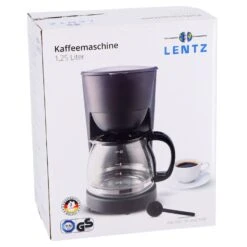 Koffiezetapparaat 1,25L Zwart 750W -Keukengerei Winkel bb7a545f64dcbc170ce5ff023bb39618